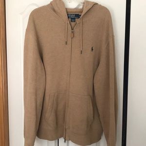 Polo by Ralph Lauren Tan/Beige Hoodie XL